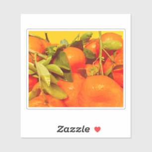 Sticker Soft Orange Fruit Aesthétique
