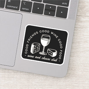 Sticker Soirée au vin et au fromage