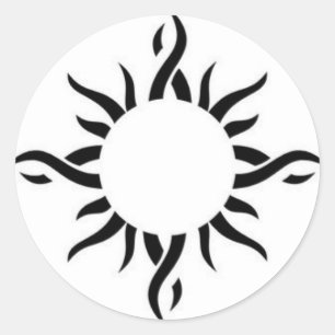 Sticker solaire tribal spirale