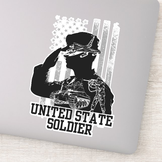 Sticker Soldat des États-Unis (Détail)
