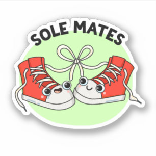 Sticker Sole Mates Funny Chaussure Pun