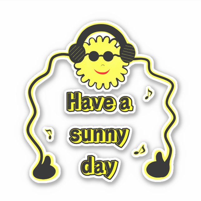 Sticker soleil cool (Devant)