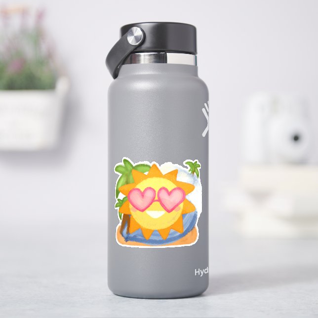 Sticker Soleil de vacances été détente (HydroFlask)