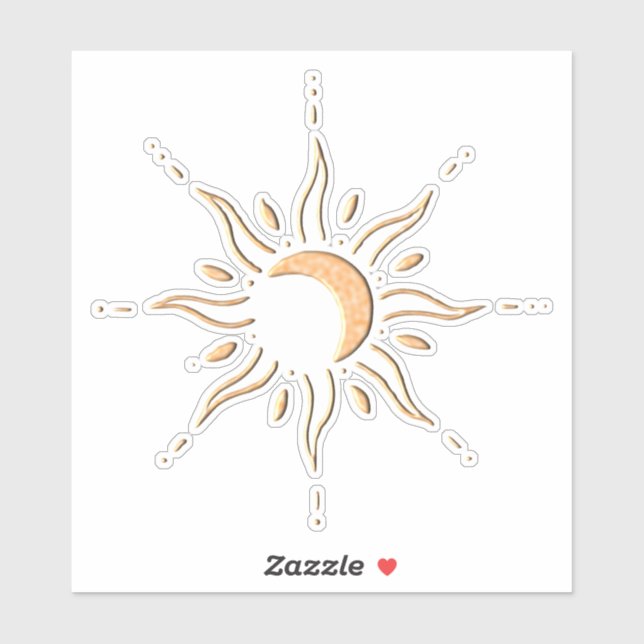 Sticker Soleil d'or  (Feuille)