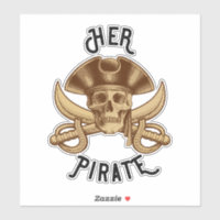 Son Pirate Vintage Crossbones Crâne et épée