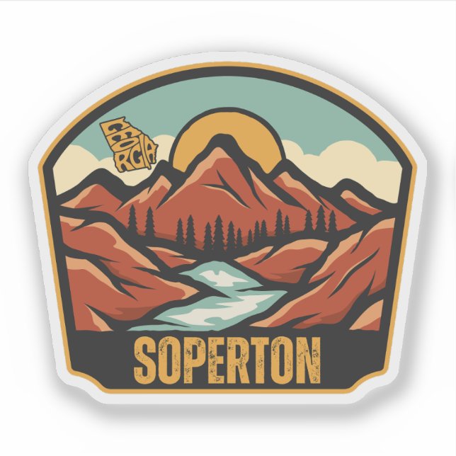 Sticker Soperton, Géorgie (Devant)