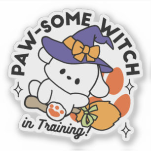 Sticker Sorcière à mâcher en entraînement - Chien d'Hallow