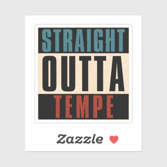 Sticker Sortie directe Tempe Arizona AZ (Feuille)