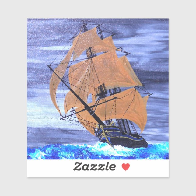 Sticker Sortir de la tempête (Feuille)