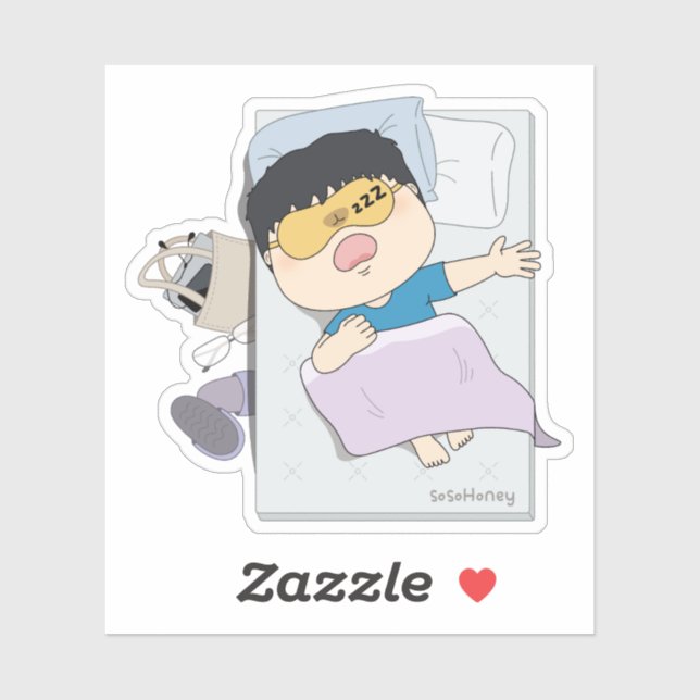 Sticker sosoHoney(24) dormir (Feuille)