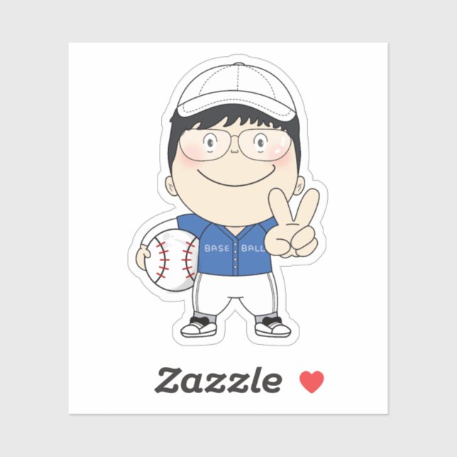 Sticker sosoHoney baseball (Feuille)