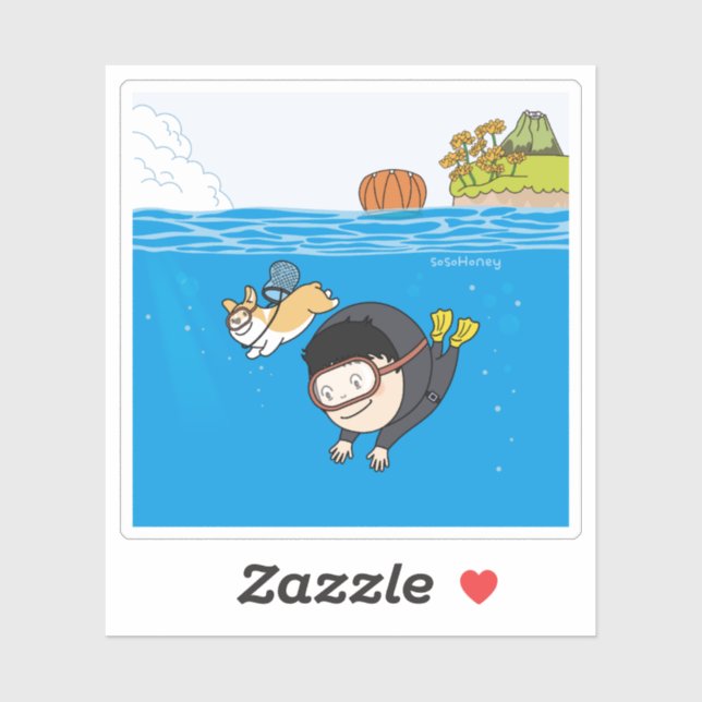 Sticker sosoMiel(72) mer (Feuille)