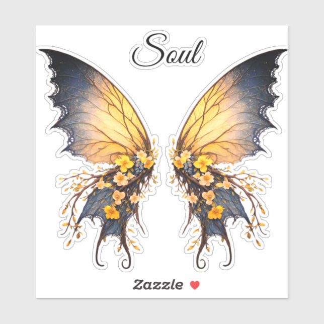 Sticker Soul Butterfly (Feuille)