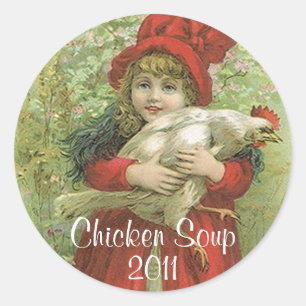 Sticker Soupe de viande de poulet Accueil Canning