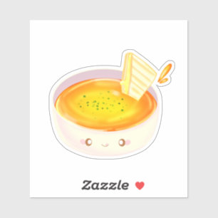 Sticker Soupe Tomate Et Sandwich Au Fromage Grillé