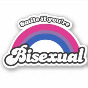 Sticker Souriez si vous êtes bisexuel