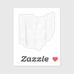 Sticker Sourire en OH - Drôle Ohio Happy Face