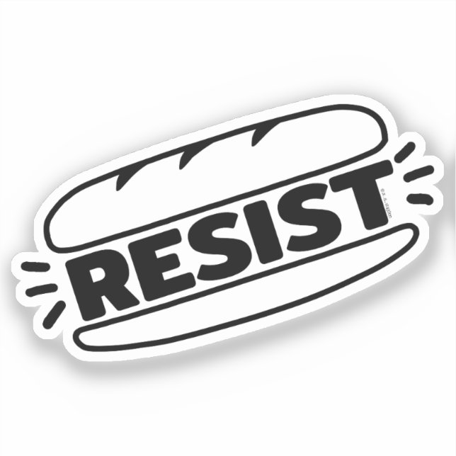Sticker Sous Sandwich résiste au fascisme (Recto)