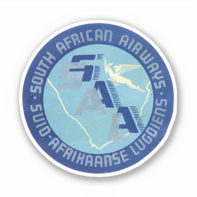 Sticker South African Airways Africa (Devant)