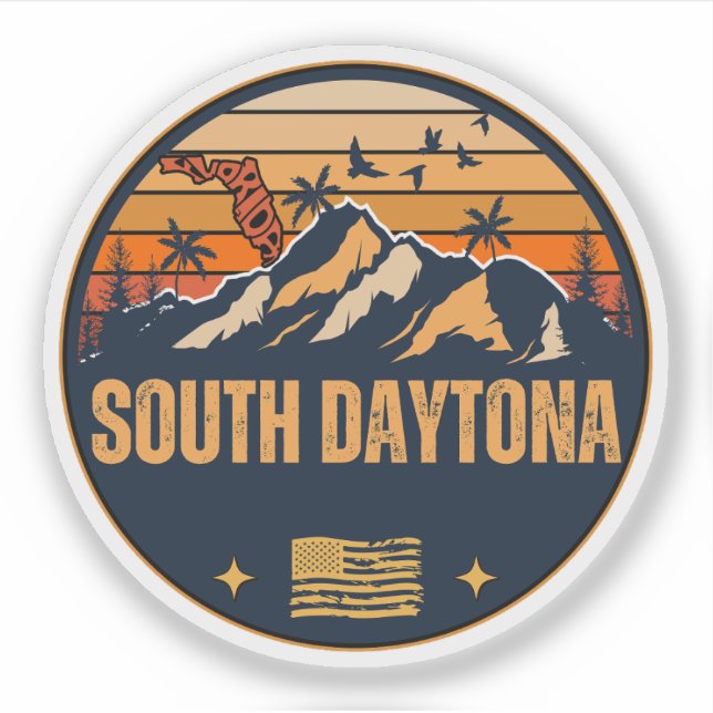 Sticker South Daytona, Floride  (Devant)