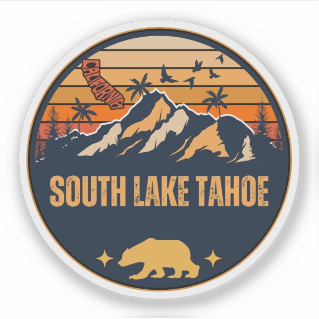 Sticker South Lake Tahoe, Californie (Devant)