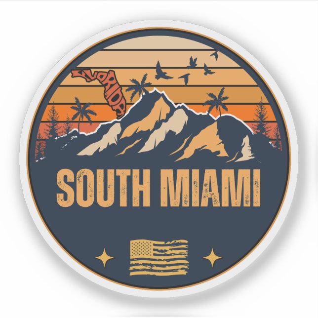 Sticker South Miami, Floride  (Devant)
