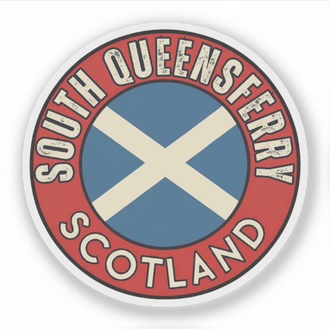 Sticker South Queensferry, Écosse (Devant)