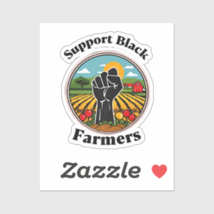Sticker Soutien aux agriculteurs noirs