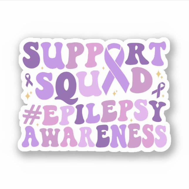 Sticker Soutien Escadron Epilepsie Mois de sensibilisation (Devant)