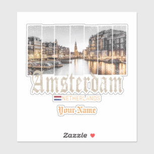 Sticker Souvenir d'Amsterdam Netherlands
