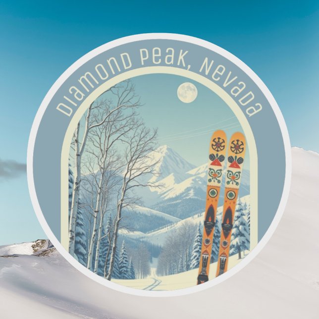 Sticker Souvenir de ski Diamond Peak Nevada  (Créateur téléchargé)