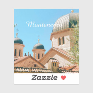Sticker souvenir de voyage à Kotor, Monténégro