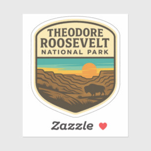 Sticker souvenir du parc national Theodore Rooseve