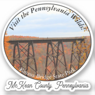 Sticker Souvenir Kinzua Bridge State Park McKean County PA