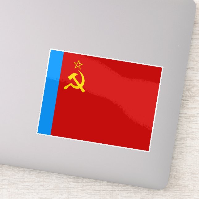 Sticker Soviet Russia Flag, USSR, CCCP, Communism, Lenin (Détail)