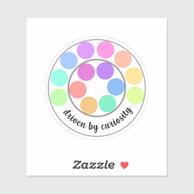 Sticker Soyez curieux (Feuille)