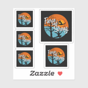 Sticker Soyez féroce, soyez forte Gymnastique féminine