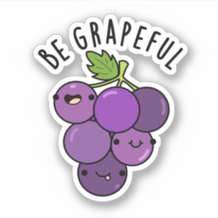 Sticker Soyez un jeu de pépins de raisin positif