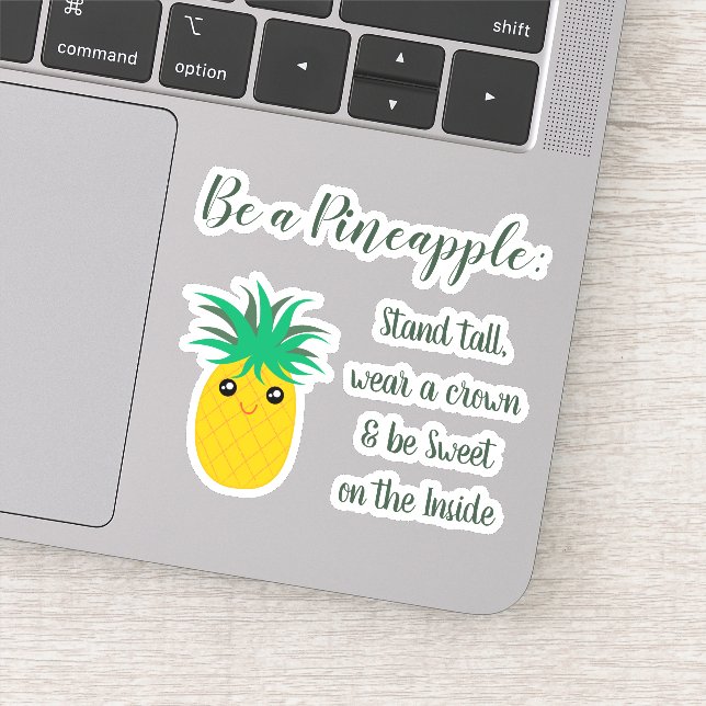 Sticker Soyez Une Citation Inspirationnelle À L'Ananas En  (Détail)