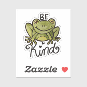 Sticker Soyez une grenouille