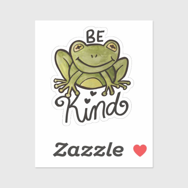 Sticker Soyez une grenouille (Feuille)