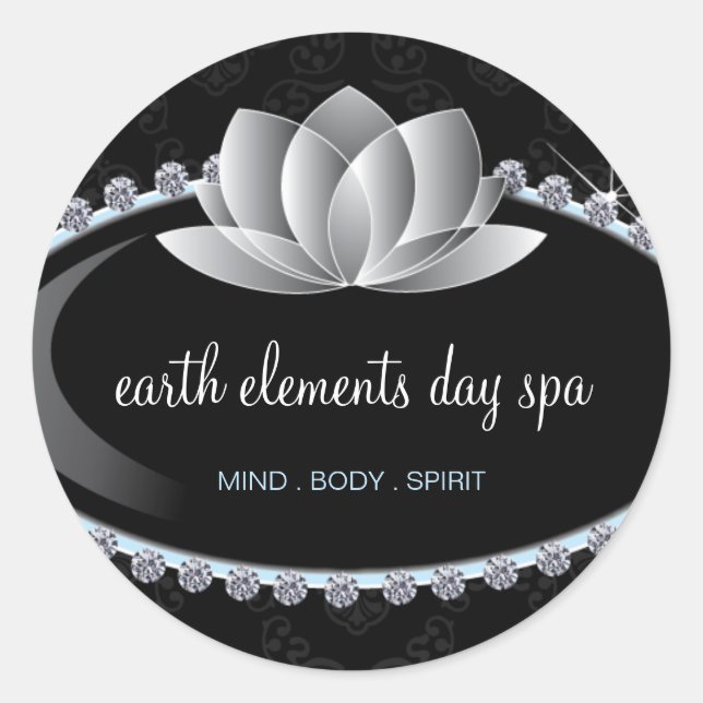 Sticker Spa de jour et fleur Lotus Classy (Devant)