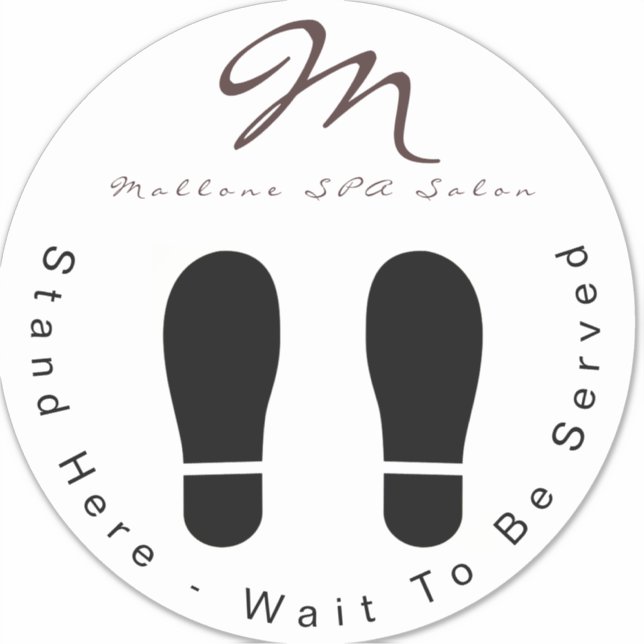 Sticker Spa de Parties scintillant violet tendance Attende (Devant)