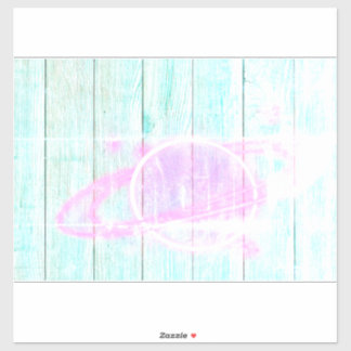 Sticker Spaced Out Custom Cut 14x14 Window Cling