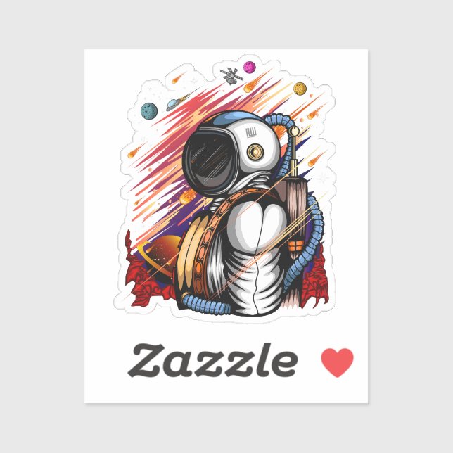 Sticker Spaceman (Feuille)