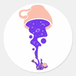 Sticker spatial de l'astronaute de la Coupe Gravit