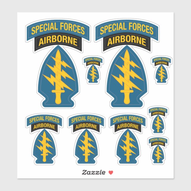 Sticker Special Forces insignia Airborne Tab (Feuille)
