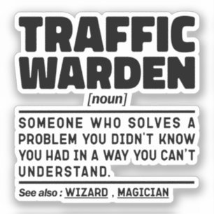Sticker Spécialiste de la gestion du trafic de Noun