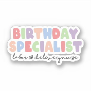 Sticker Spécialiste de l'anniversaire Travail et prestatio