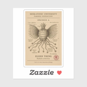 Sticker Spécimen de choses âgées - Expedition Pabodie, Mis